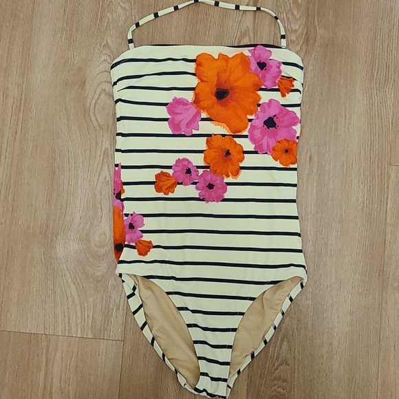 J. Crew Other - Flowers & Stripes J. Crew Bathing Suit